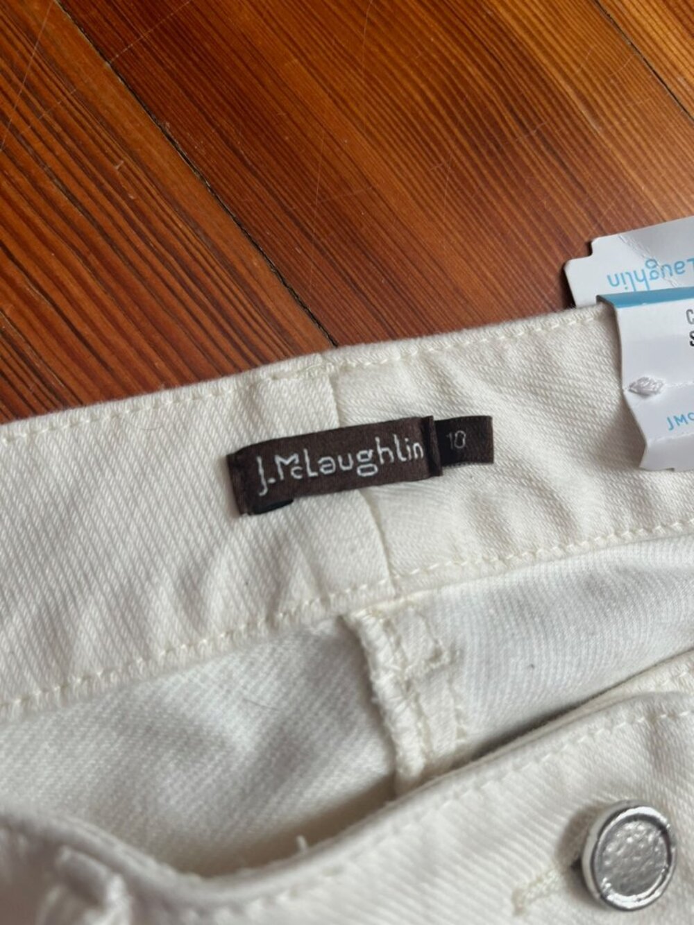 J McLaughlin Lexi jean in ivory size 10